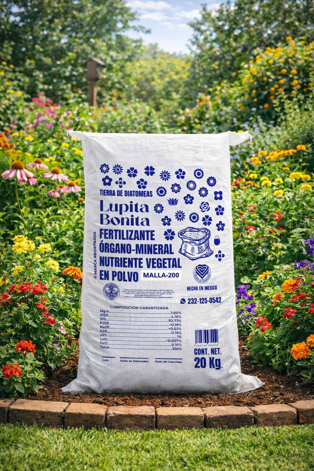 Tierra de Diatomeas – Enmienda mineral natural para mejorar suelos, controlar plagas y aportar silicio 20kg