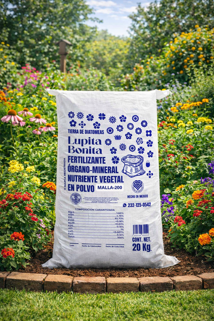 Tierra de Diatomeas – Enmienda mineral natural para mejorar suelos, controlar plagas y aportar silicio 20kg