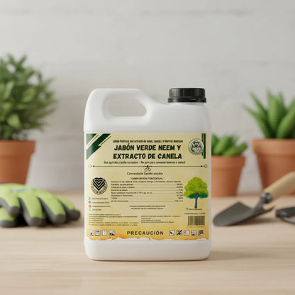 1L Jabón Verde Neem –Jabón Potásico insecticida y acaricida natural de amplio espectro