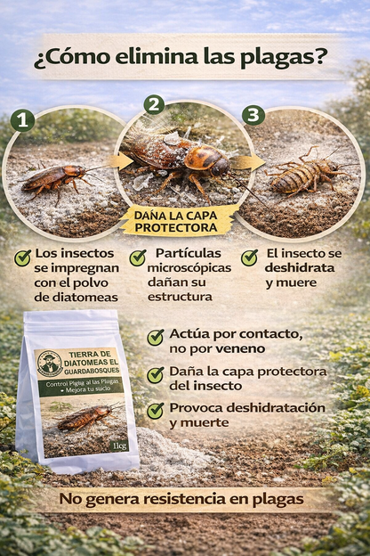 Tierra de Diatomeas – Enmienda mineral natural para mejorar suelos, controlar plagas y aportar silicio