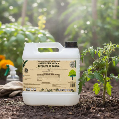 4L Jabón Verde Neem –Jabón Potásico insecticida y acaricida natural de amplio espectro
