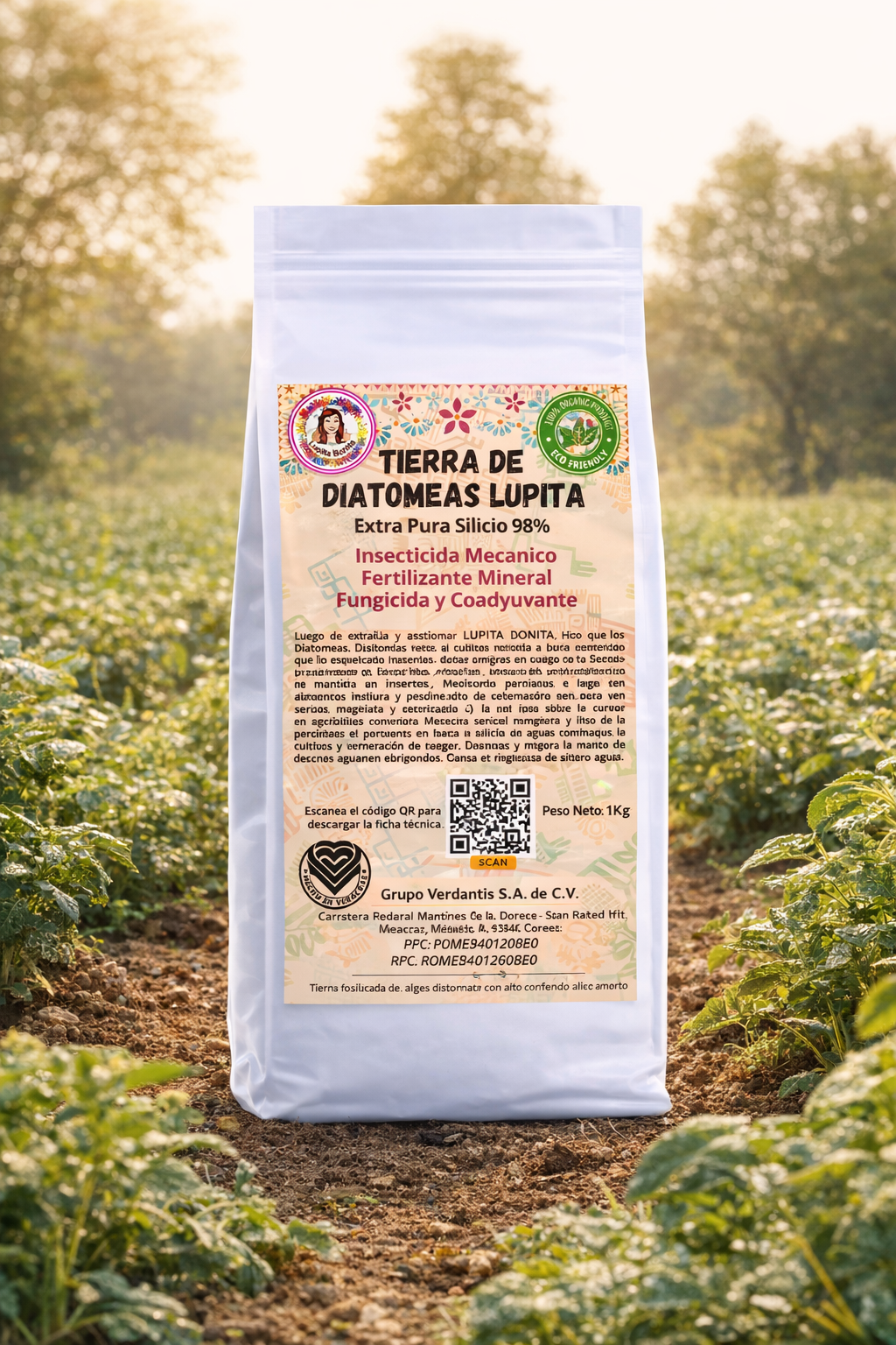 Tierra de Diatomeas – Enmienda mineral natural para mejorar suelos, controlar plagas y aportar silicio