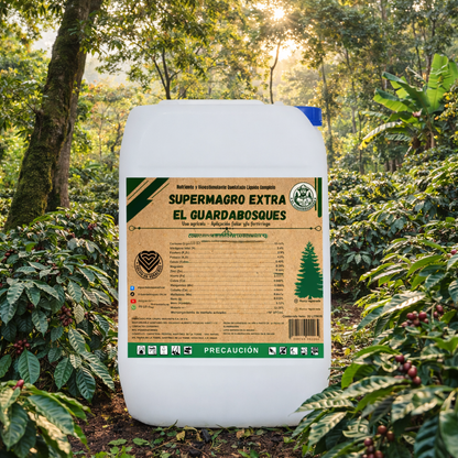 Supermagro Extra El Guardabosques Biofertilizante Orgánico para Mayor Floración, Cuajado y Rendimiento 20L