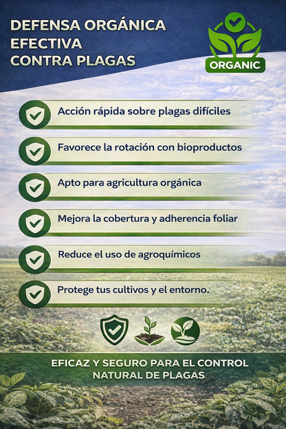 4L Jabón Potásico Fuerza Total – Insecticida, Fungicida y Acaricida Profesional para Control de Plagas en Cultivos