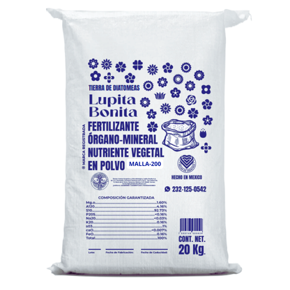 Tierra de Diatomeas – Enmienda mineral natural para mejorar suelos, controlar plagas y aportar silicio 20kg