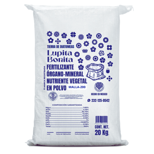 Tierra de Diatomeas – Enmienda mineral natural para mejorar suelos, controlar plagas y aportar silicio 20kg