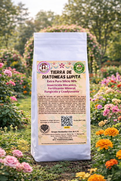 Tierra de Diatomeas – Enmienda mineral natural para mejorar suelos, controlar plagas y aportar silicio