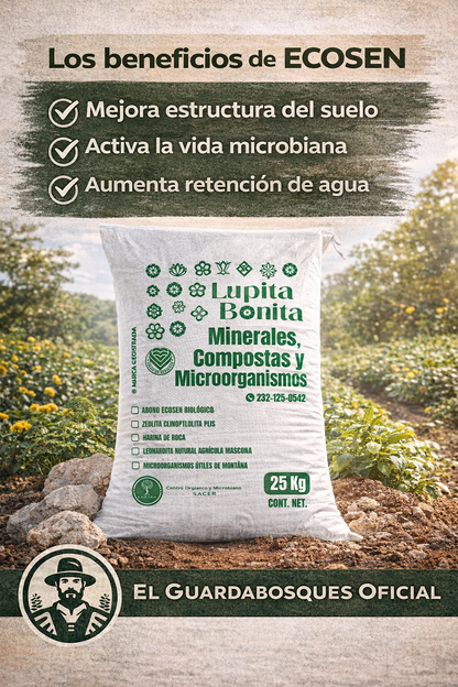 ECOSEN Biofertilizante Regenerativo para Suelos Degradados | Activa Vida Microbiana y Fertilidad Real